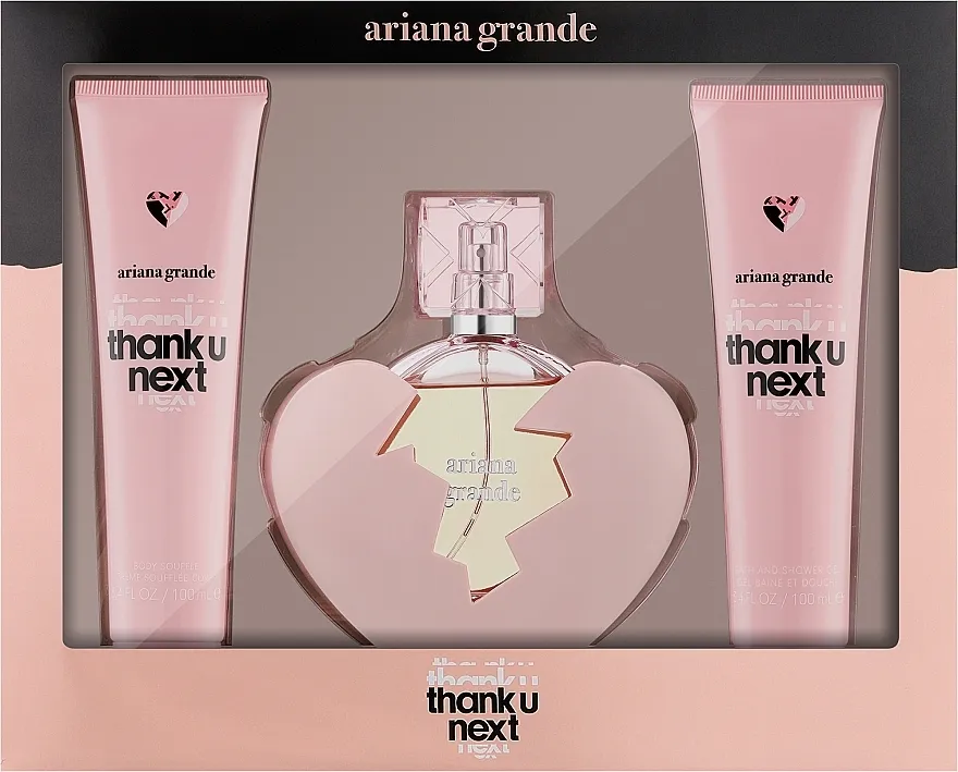 Set (edp/100ml + b/souffle/100ml + šampon/gel/100ml) Ariana Grande Thank U, Next