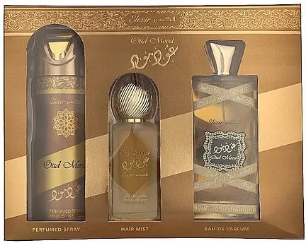 Set (edp/100ml + deo/200ml + hair/mist/50ml) Lattafa Oud Mood Elixir