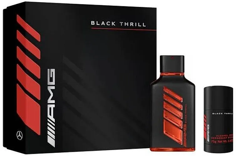 Set (edp/100ml + deo/stick/75g) Mercedes-Benz AMG Black Thrill