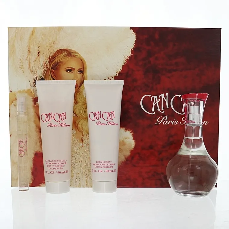 Set (edp/100ml + edp/10ml + b/lot 90ml + sh/gel 90ml) Paris Hilton Can Can