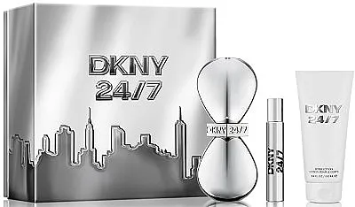 Set (edp/100ml + edp/15ml + b/lot/100ml) DKNY 24/7