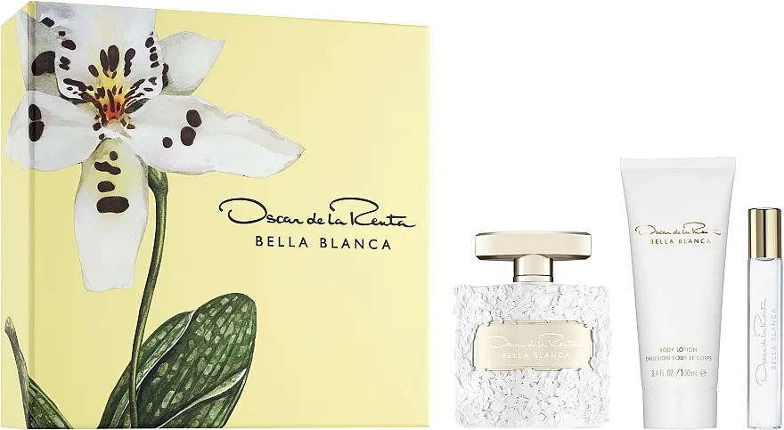 Set (edp/100ml + edp/15ml + b/lot/100ml) Oscar De La Renta Bella Blanca
