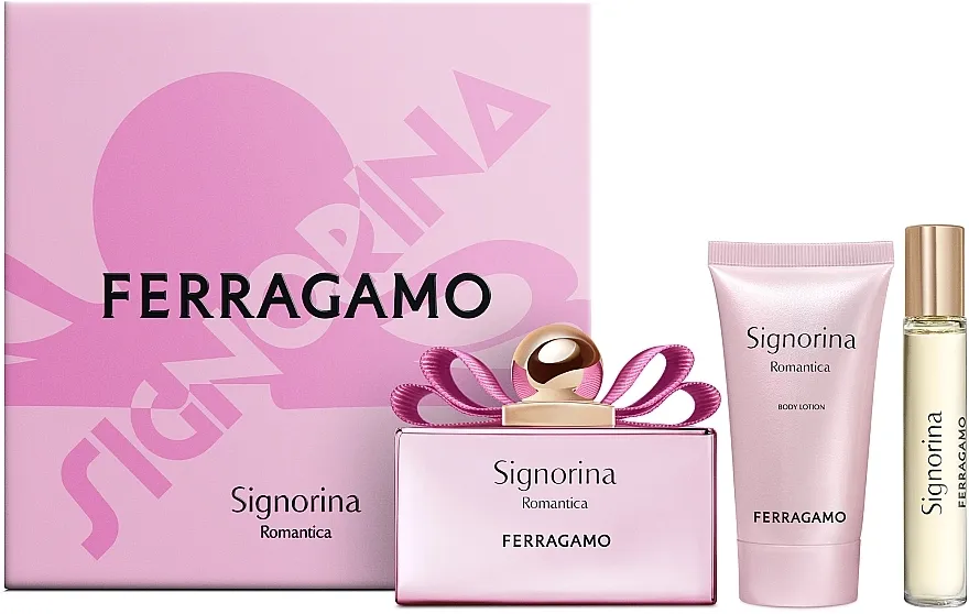 Set (edp/100ml + edp/15ml + b/lot/50ml) Ferragamo Signorina Romantica
