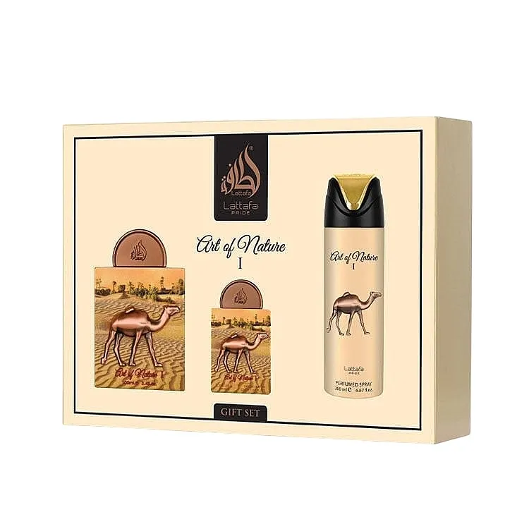 Set (edp/100ml + edp/20ml + deo/spray/200ml + dodaci) Lattafa Pride Art of Nature I
