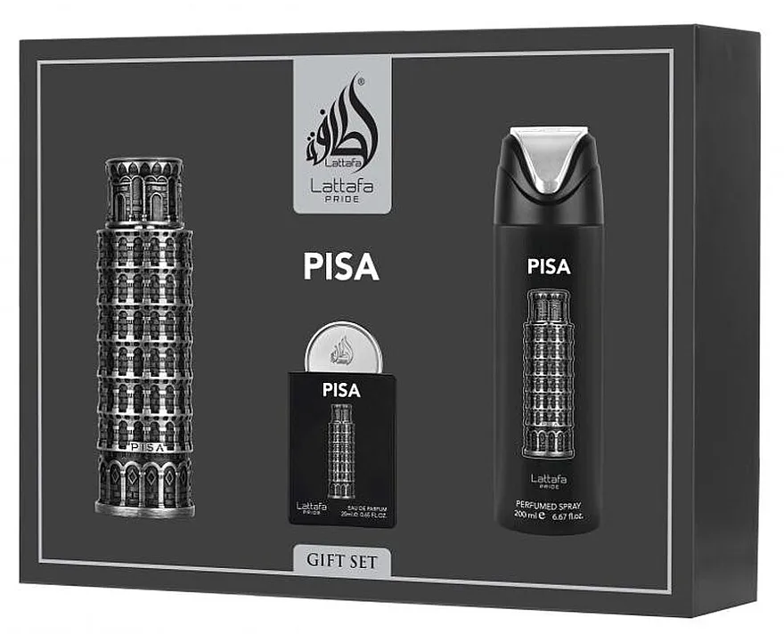 Set (edp/100ml + edp/20ml + deo/spray/200ml) Lattafa Pride Pisa