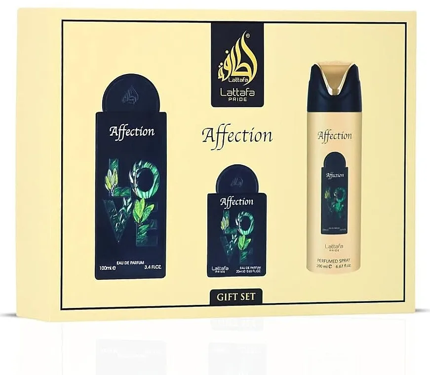 Set (edp/100ml + edp/20ml + dezodorans/spray/200ml) Lattafa Pride Affection