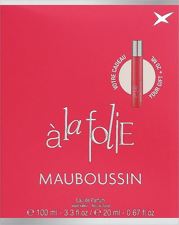 Set (edp/100ml + edp/20ml) Mauboussin a la Folie