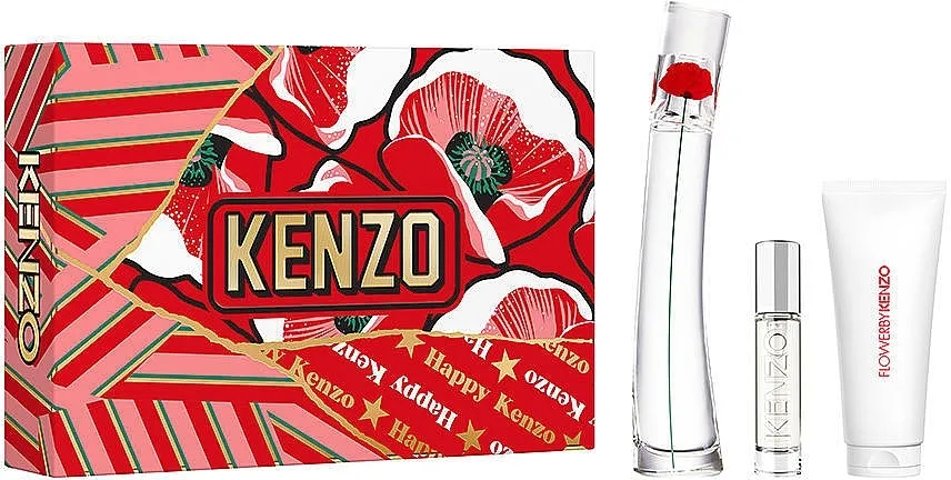 Set (edp/100ml + edp/mini/10ml + b/lot/75ml) Kenzo Flower By Kenzo