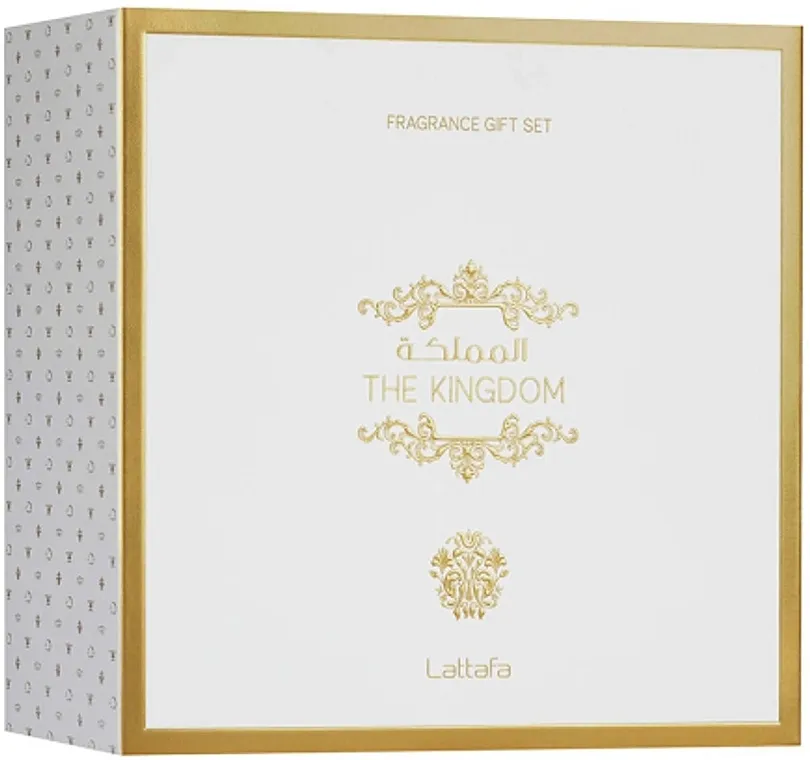 Set (edp/100ml + edp/mini/12ml + gel za tuširanje/100ml) Lattafa Perfumes The Kingdom For Men