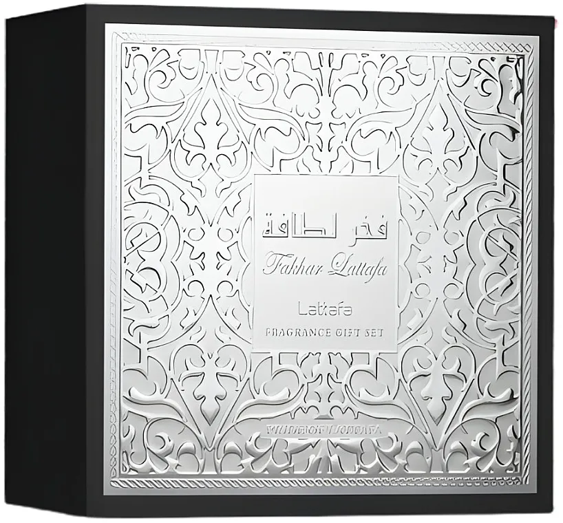 Set (edp/100ml + edp/mini/12ml + gel za tuširanje/100ml) Lattafa Perfumes Fakhar for Men