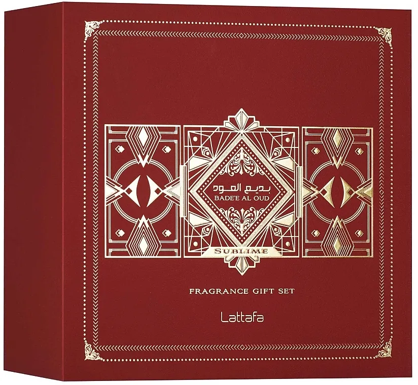 Set (edp/100ml + edp/mini/12ml + h/mist/50ml) Lattafa Perfumes Bade'e Al Oud Sublime