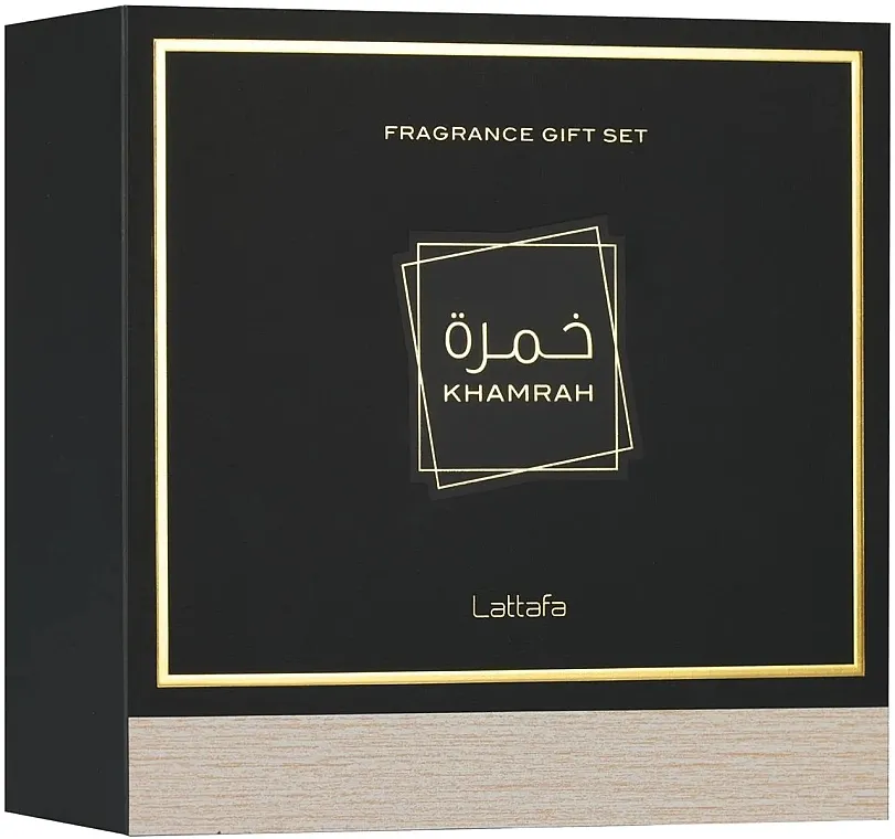 Set (edp/100ml + edp/mini/12ml + h/mist/50ml) Lattafa Perfumes Khamrah