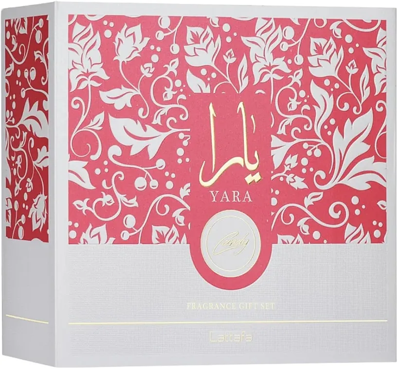 Set (edp/100ml + edp/mini/12ml + h/mist/50ml) Lattafa Perfumes Yara Candy