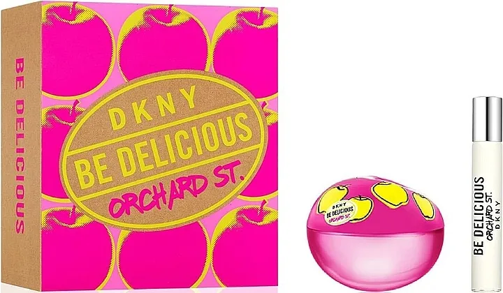 Set (edp/100ml + edp/mini/15ml) DKNY Be Delicious Orchard St.