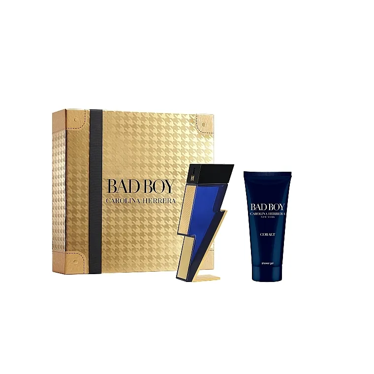 Set (edp/100ml + gel za tuširanje/100ml) Carolina Herrera Bad Boy Cobalt Absolute