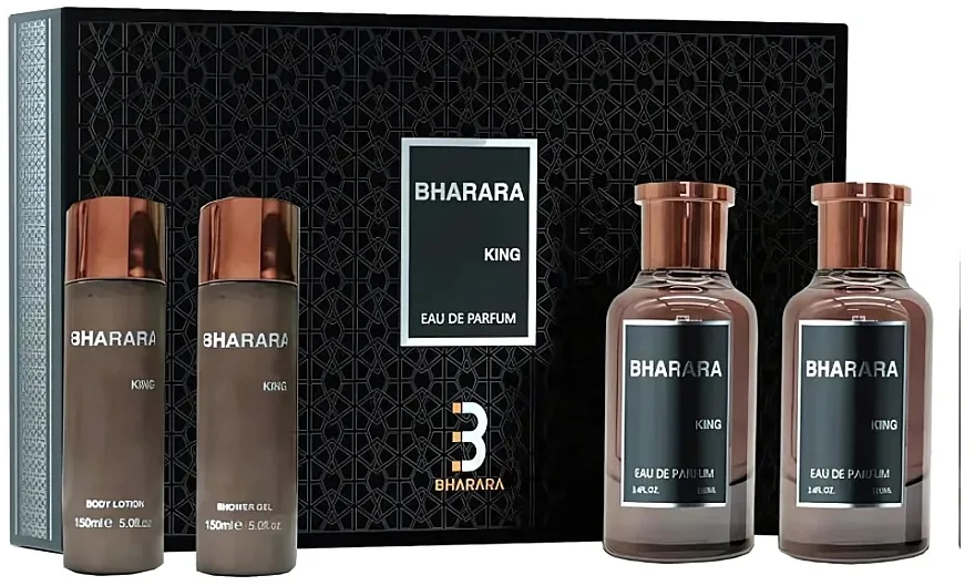 Set (edp/100ml + sh/gel/150ml + ash/100ml + b/lot/150ml) Bharara King
