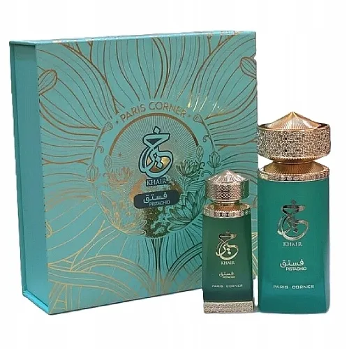 Set (edp/100ml + ulje/parfem/25ml) Paris Corner Khair Pistachio