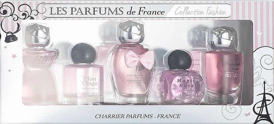 Set (edp/12ml + edp/10.5ml + edp/9.3ml + edp/8.5ml + edp/9.4ml) Charrier Parfums Collection Fashion