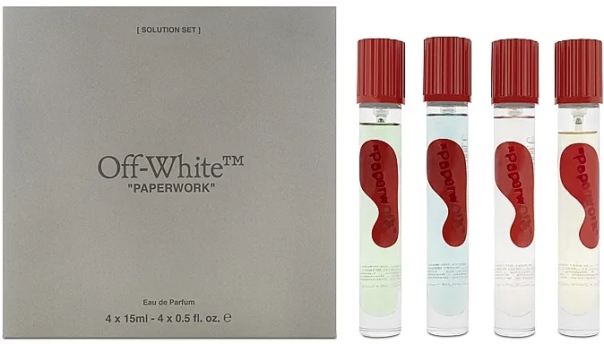 Set (edp/15ml*4) Off-White Paperwork Solution Set