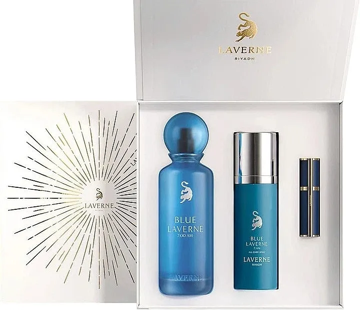 Set (edp/200ml + b/spray/100ml) Laverne Riyadh Blue Laverne 7AM
