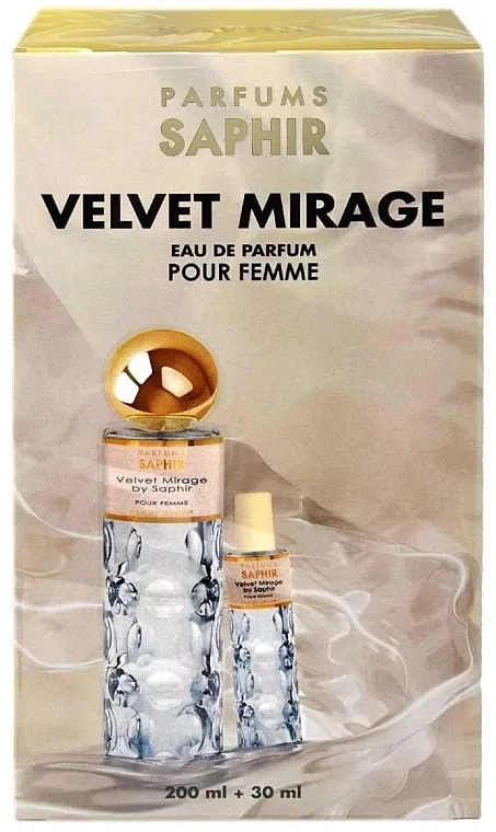 Set (edp/200ml + edp/30ml) Saphir Parfums Velvet Mirage