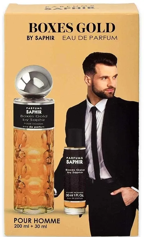 Set (edp/200ml+edp/30ml) Saphir Parfums Boxes Gold