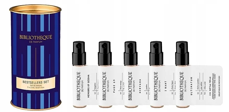 Set (edp/2ml*5) Bibliotheque de Parfum Bestsellers Set