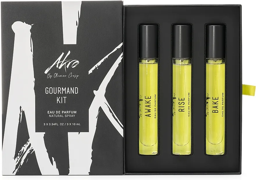 Set (edp/3x10ml) Akro Gourmand Travel Kit