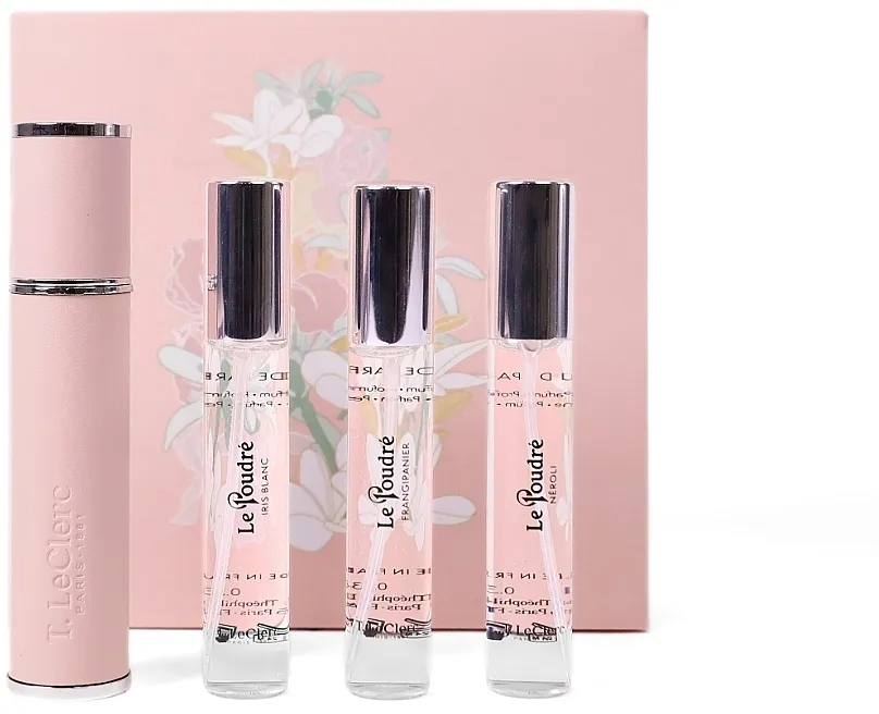 Set (edp/3x10ml + parf/case/1kom) T. LeClerc Discovery Set Le Poudre Pink