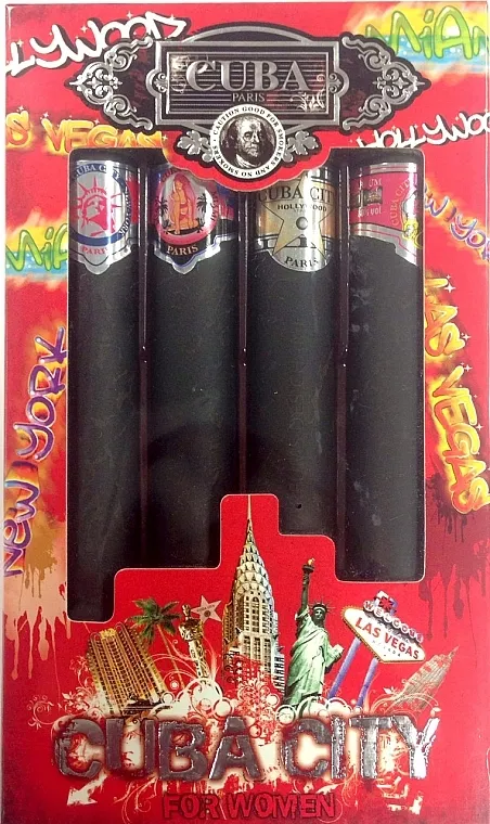 Set (edp/4x35ml) Cuba Ladies City Gift Set