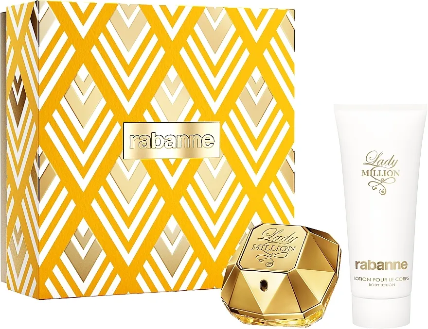 Set (edp/50ml + b/los/100ml) Rabanne Lady Million