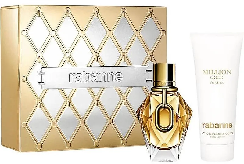 Set (edp/50ml + b/lot/100ml) Rabanne Million Gold For Her
