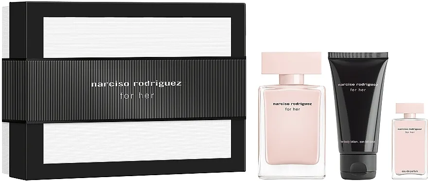 Set (edp/50ml + b/lot/50ml + edp/mini/7.5ml) Narciso Rodriguez For Her