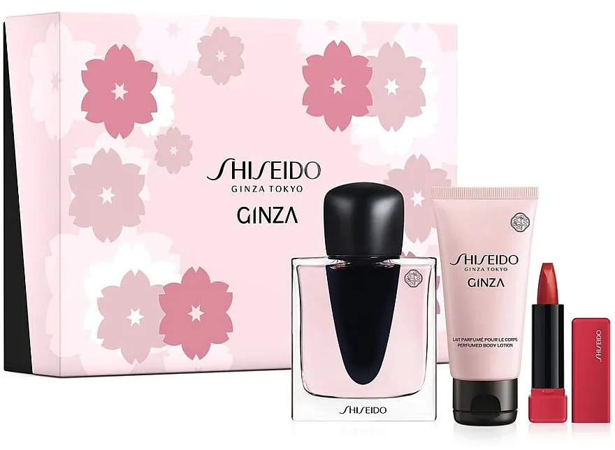 Set (edp/50ml + b/lot/50ml + ruž za usne/2g) Shiseido Ginza
