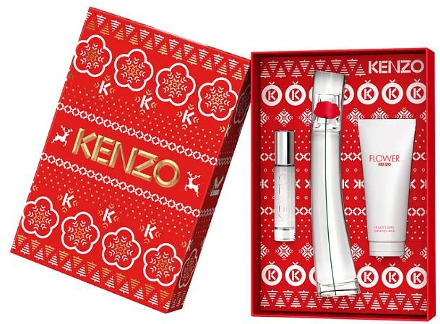 Set (edp/50ml + edp/10ml + b/milk/75ml) Kenzo Flower By Kenzo