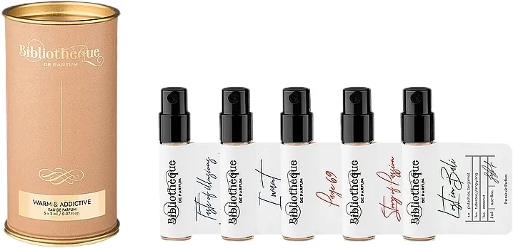 Set (edp/5x2ml) Bibliotheque de Parfum Warm &amp; Addictive