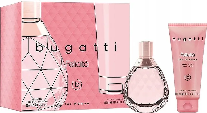 Set (edp/60ml + š/g/100ml) Bugatti Felicita Rosa