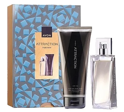 Set (edp/75ml + šampon/gel/200ml) Avon Attraction for Him