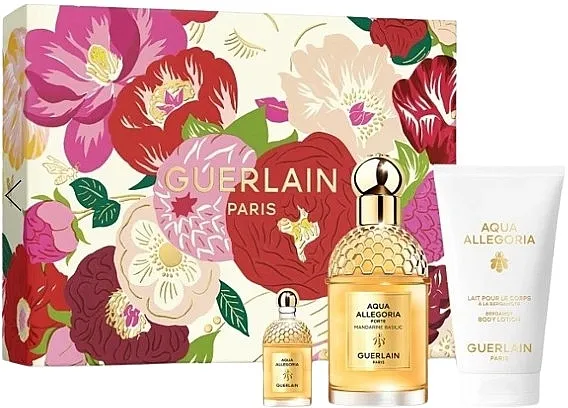 Set (edp/75ml + b/lot/75ml + edp/7.5ml) Guerlain Aqua Allegoria Forte Mandarine Basilic