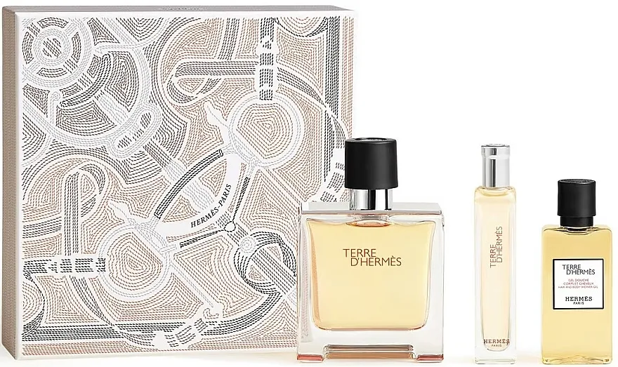 Set (edp/75ml + edp/15ml + sh/gel/40ml) Hermes Terre d'Hermes Parfum