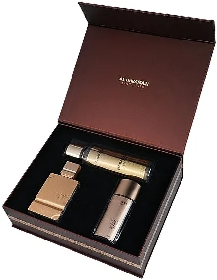 Set (edp/75ml + edp/30ml + b/mist/250ml) Al Haramain Amber Oud Gold Edition