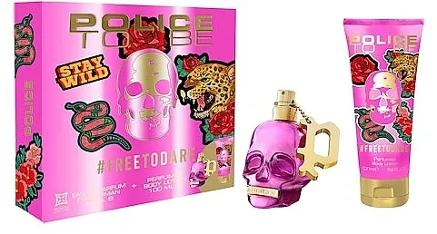 Set (edp/75ml + lotion/100ml) Police To Be #Freetodare