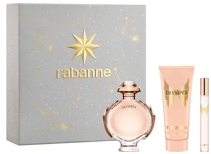 Set (edp/80ml + b/los/100ml + edp/10ml) Rabanne Olympea