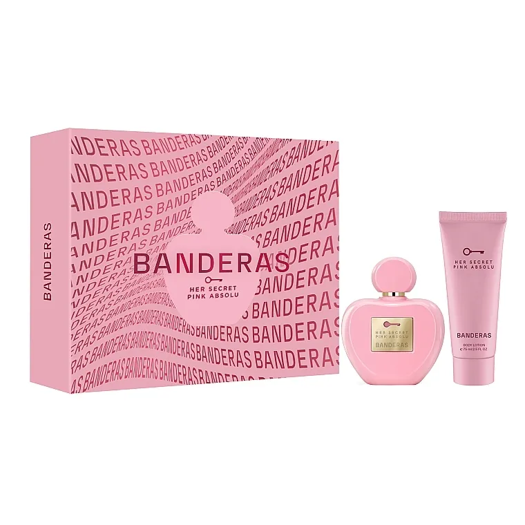 Set (edp/80ml + b/lot/75ml) Banderas Her Secret Pink Absolu
