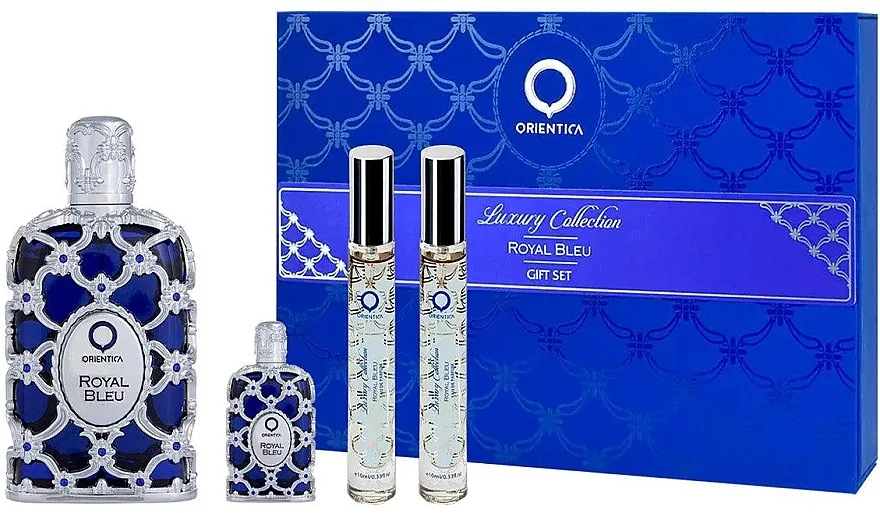 Set (edp/80ml + edp/mini/7,5ml + edp/2x10ml) Orientica Luxury Collection Royal Bleu