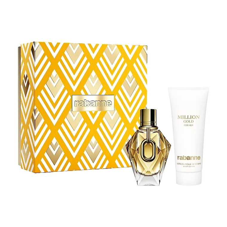 Set (edp/90ml + b/lot/100ml) Rabanne Million Gold For Her