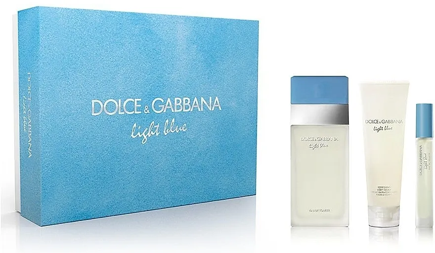 Set (edt 100 + b/c 100 + mini 7) Dolce &amp; Gabbana Light Blue