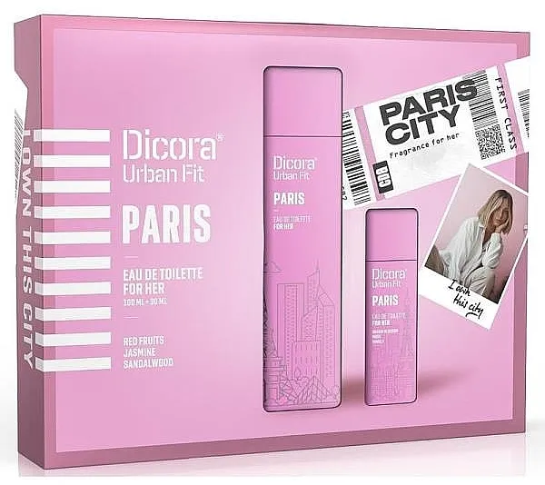 Set (edt/100 ml + edt/30 ml) Dicora Urban Fit Paris