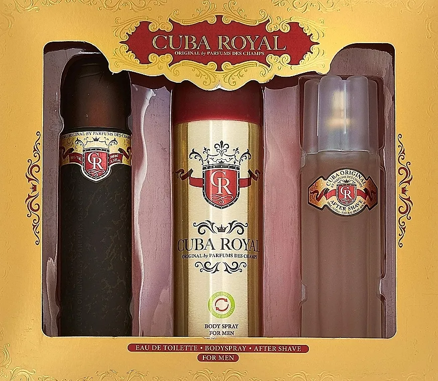 Set (edt/100ml + a/sh/balm/100ml + deo/200ml) Cuba Royal
