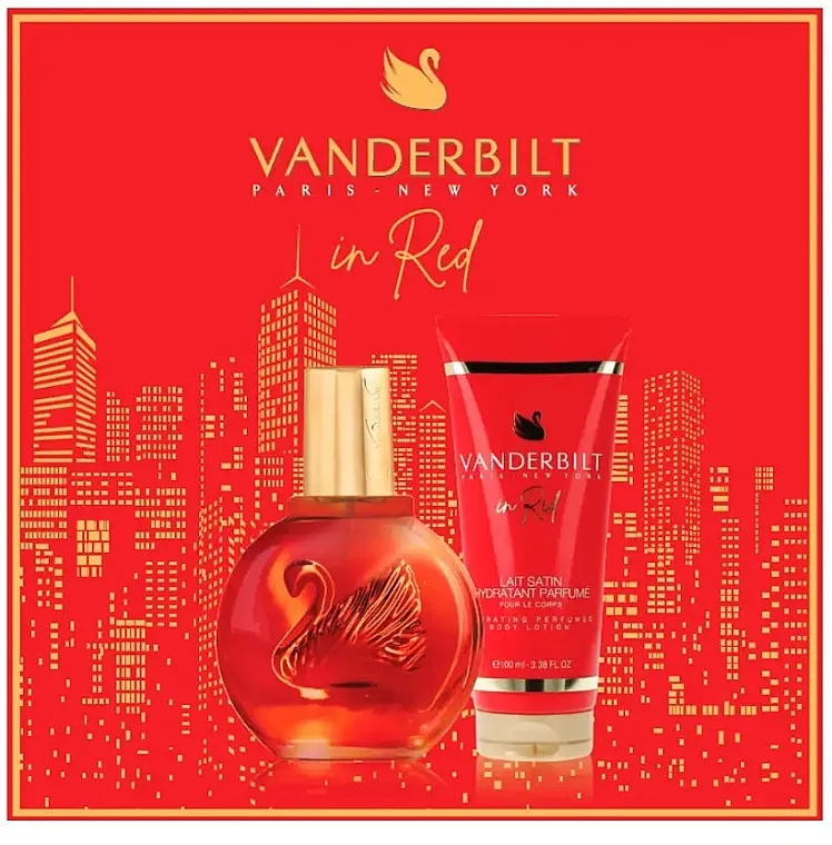 Set (edt/100ml + b/lotion/100ml) Gloria Vanderbilt In Red